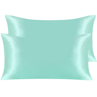 Taies d'oreiller, taies d'oreiller luxueuses en satin avec fermeture à enveloppe - NTBAY
