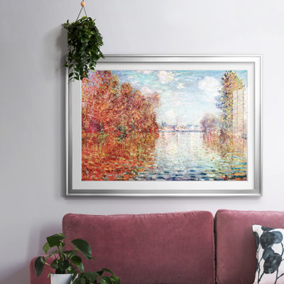 «Autumn In Argenteuil», reproduction d'art encadrée sur papier par Claude Monet