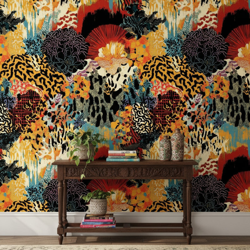 Papier peint floral
