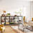 70.9" Extra Long Sofa Table, Rustic Console Table with 4 Tier Storage Shelves For Living Room