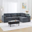Canapé modulaire 4 places avec rangement-890115458