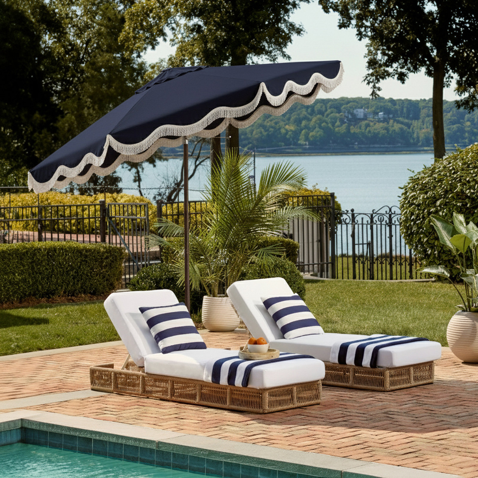 8.4' Market Umbrella, Navy