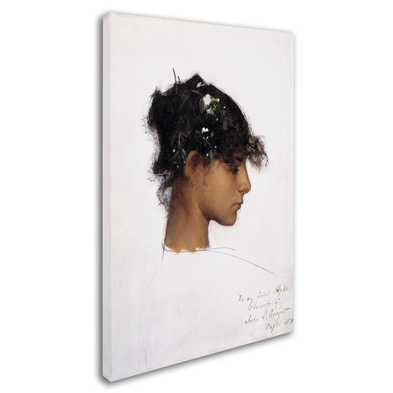 Rosina Ferrara Head Of A Capri Girl Canvas Art by John Singer Sargent