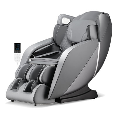 Fauteuil de massage inclinable électrique en similicuir