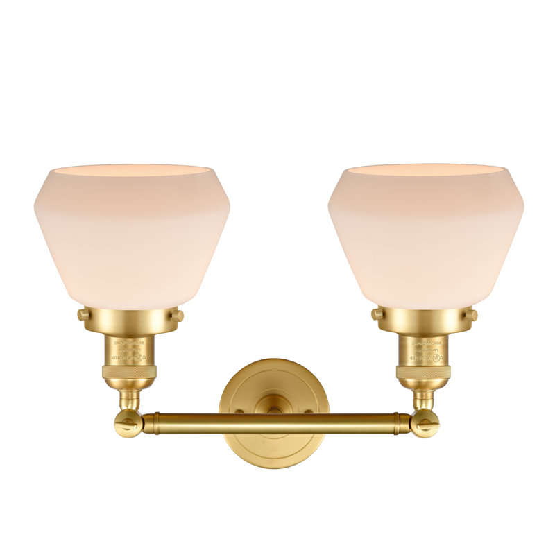 Chill 2 - Light Dimmable Vanity Light, Matte White Cased, Satin Gold