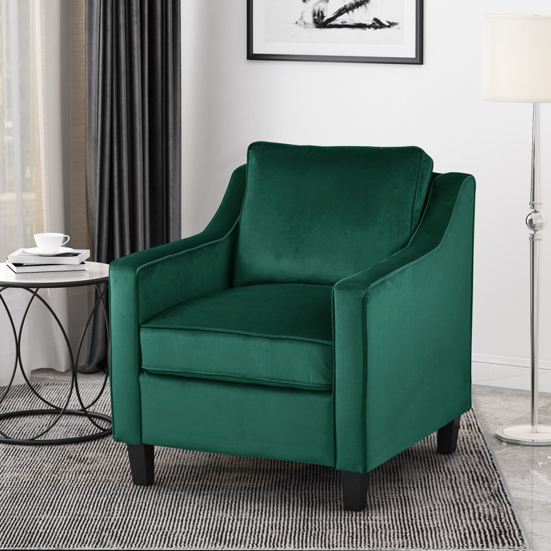 Fauteuil club en velours