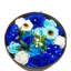 Fleurs artificielles artificielles parfumées pour toujours dans une boîte-cadeau ronde-576650995