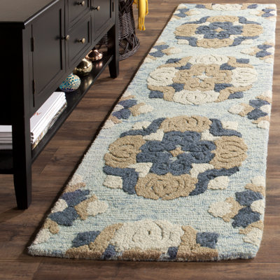 Emrick Hand Tufted Wool Floral Rug
