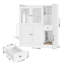 ?? White Multi-Functional Cat Climbing Cabinet | All-in-One Cat Retreat with Litter Box Space & Toy Storage