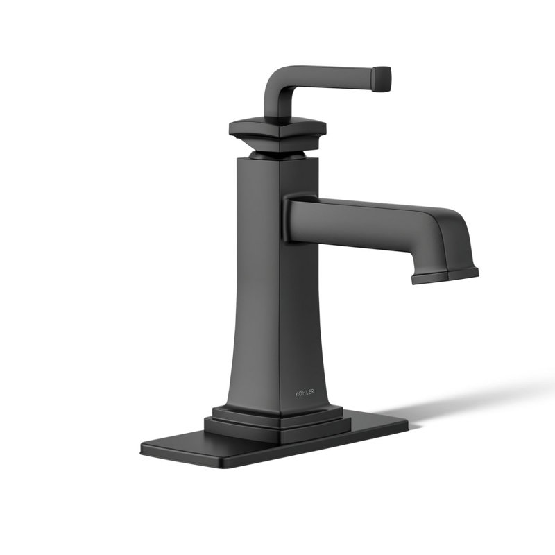 Riff Single-Handle Bathroom Sink Faucet, Matte Black, 0.5 GPM
