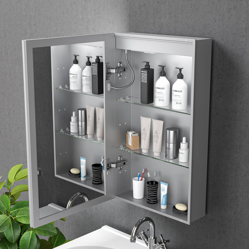 Armoire à pharmacie avec miroir à DEL et miroir de salle de bain avec lumières