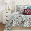 Ensemble de courtepointe réversible Christmas Woodland - gris / menthe / prune-2024902049