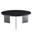 Élégante table basse ronde en bois avec pieds en métal-417497857-417497859