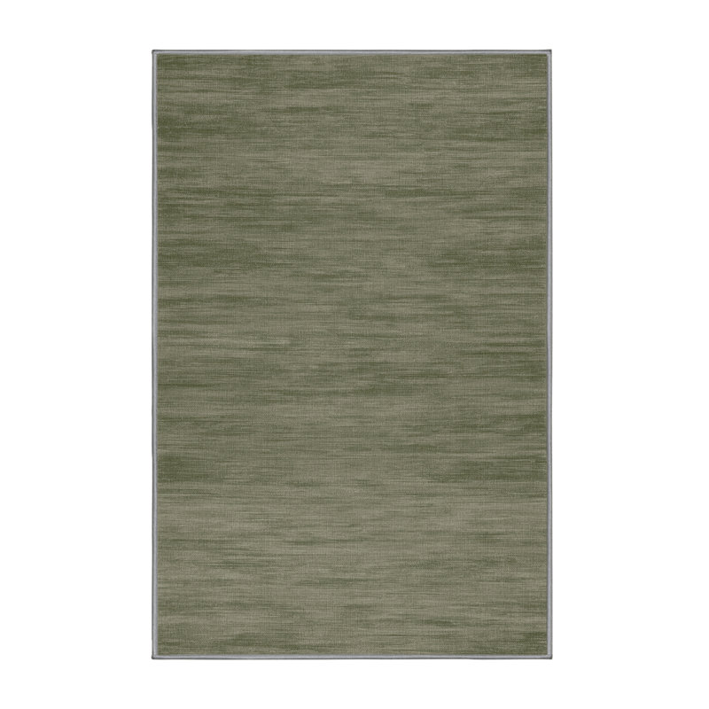 Machine Washable Solid Brown Area Rug, Runner 2' x 4'
