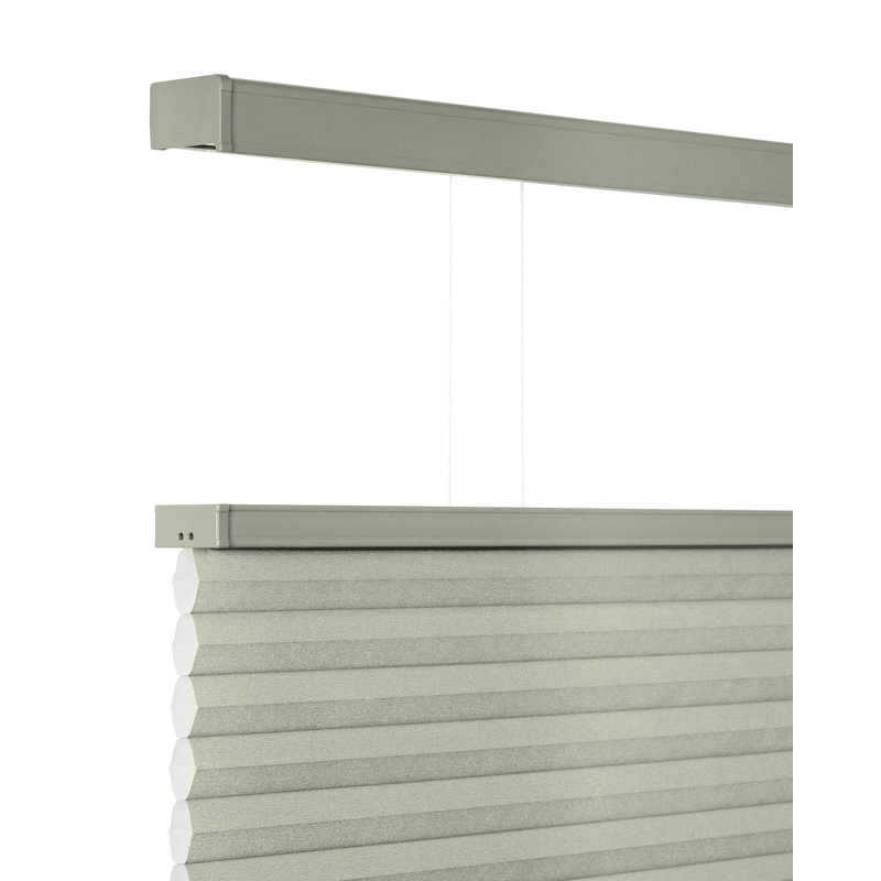 Semi Sheer Cellular Shade, Green, 35"W x 72"L