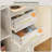 33" W X 76" H Corner Bookshelf With 2 Drawers, 7 Tiers L-Shaped Bookcase With 10 Open Storage Space, Modern Corner Storage Cabinet For Living Room, Home Office-1437500