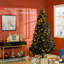 Sapin de Noël artificiel haute 7,5 pi avec branches réalistes, 500 lumières DEL blanc chaud et 1346 pointes, PVC - blanc chaud