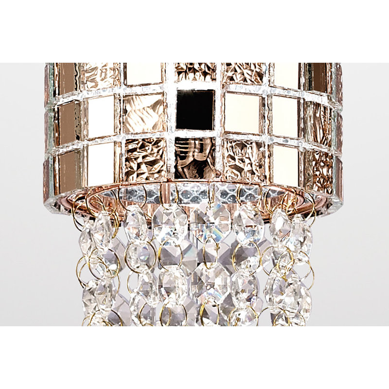 1 - Light Crystal Pendant, Rose Gold