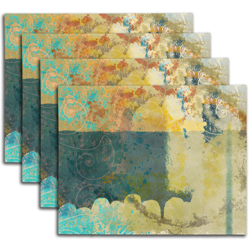 Napperon abstrait en polyester