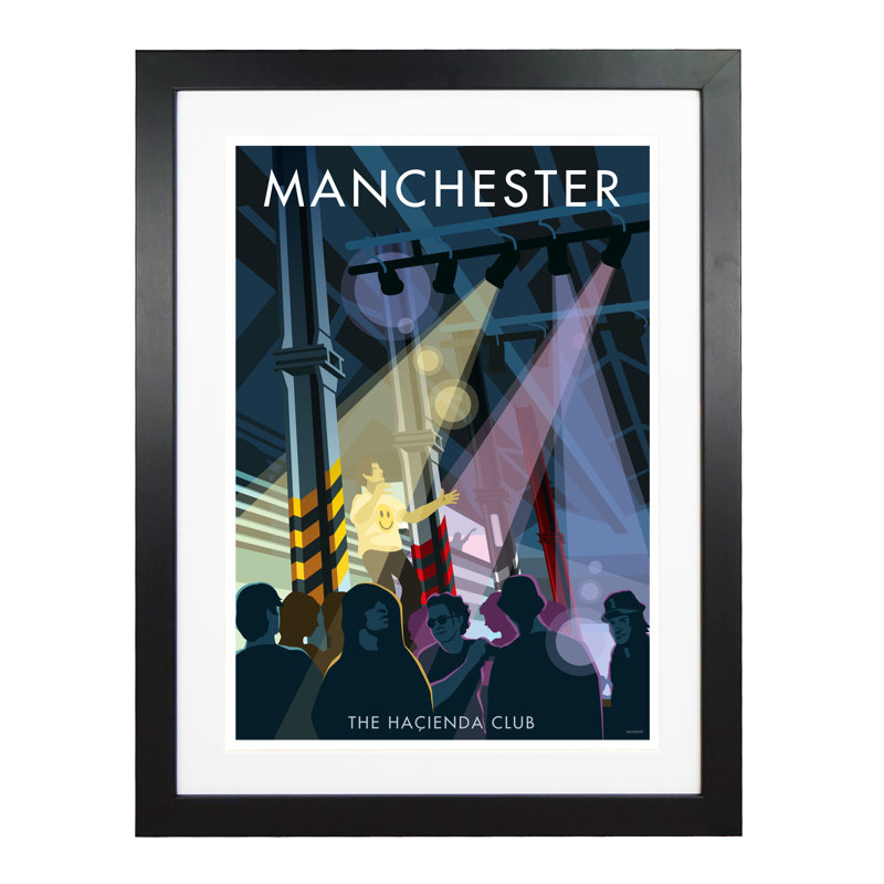 Manchester 11 by Stephen Millership - Print, 54cm H x 44cm W x 2.2cm D, Black