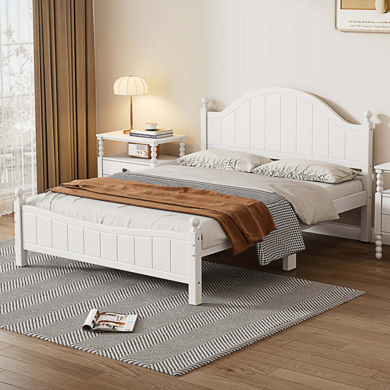 Dunstanburgh Platform Bed, Full, White