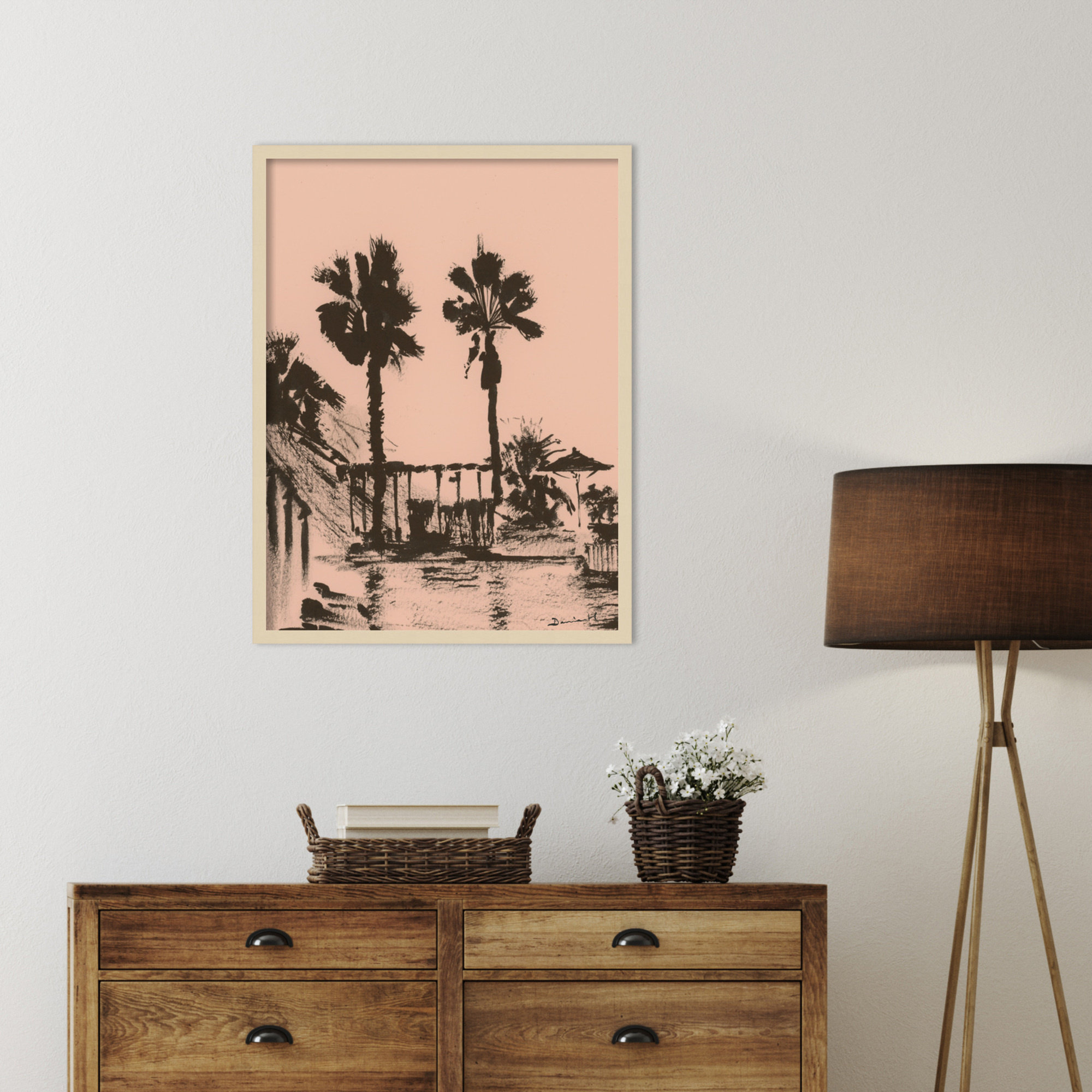Holiday by Dan Hobday Wood Framed Wall Art Print, Brown, 33" H x 25" W