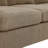 Modular Corduroy Sectional Sofa With Ottoman-2140239979