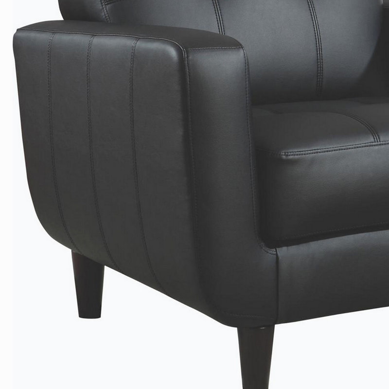 Fauteuil d'appoint à rail noir