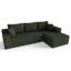 Canapé modulaire en velours côtelé 2 pièces 104 po avec méridienne 104 po côté droit - revêtement vert olive-952958992-952958998