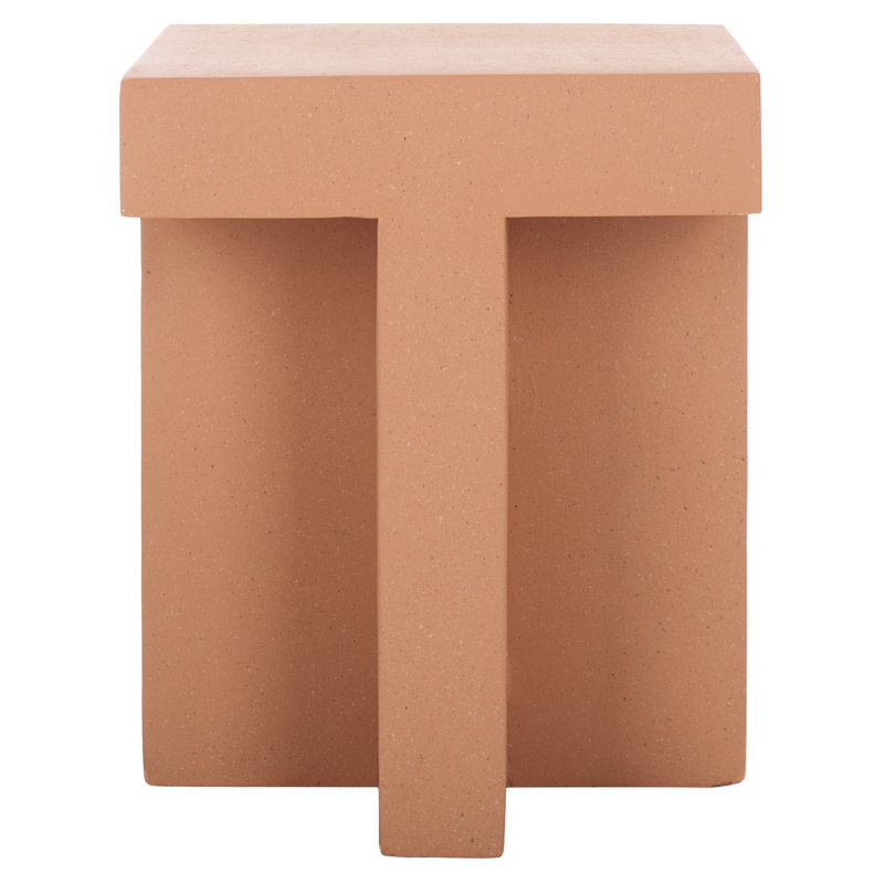 Aldrich Square Accent Table, Terracotta