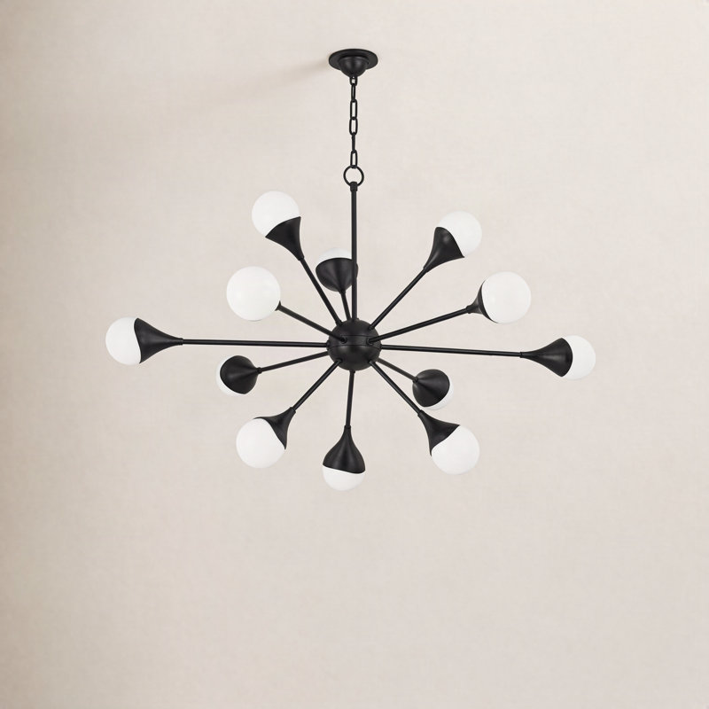 Ariana 12-Light Chandelier, Bronze vieilli