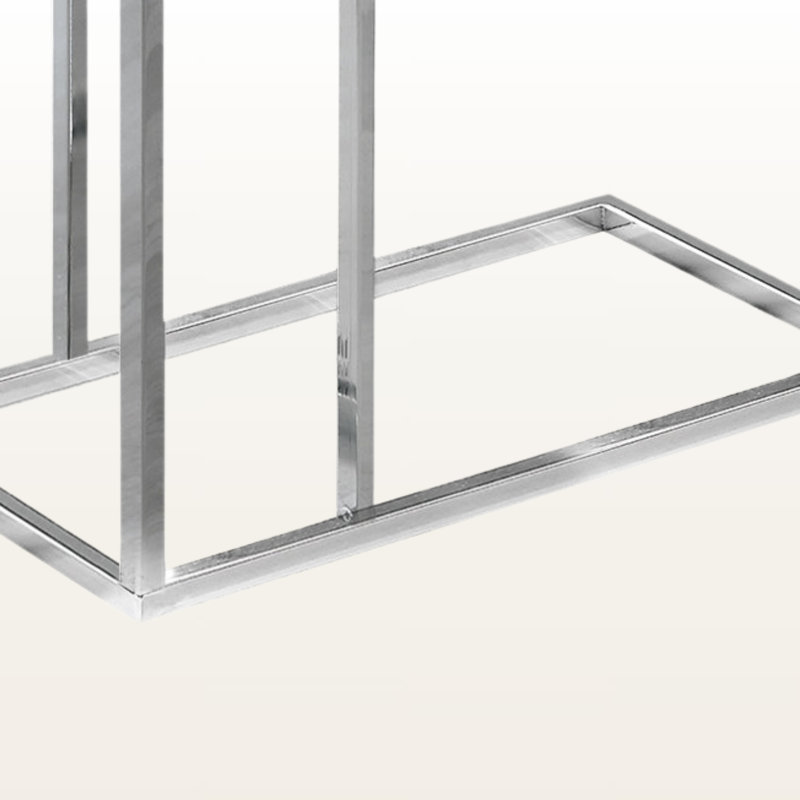 Donohue End Table, Gray/Silver