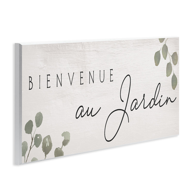 Plaque murale «Subtle Welcome Garden» par Lil 'Rue