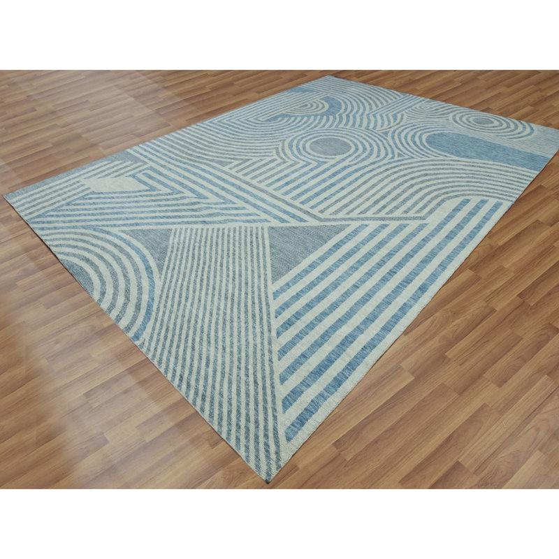 Tapis unique en laine nouvel âge 10 pi 1 po x 14 pi Winikka