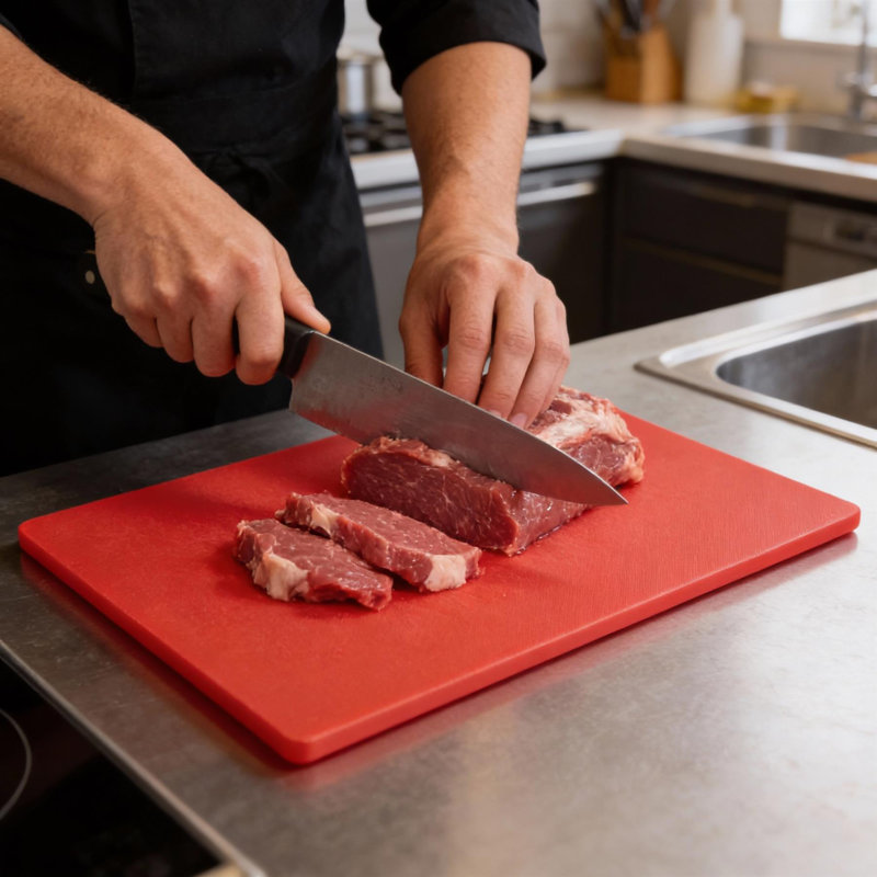 Argon Tableware Plastic Chopping Board, Red