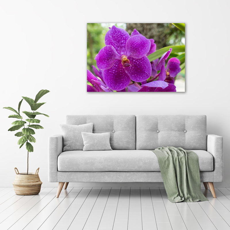 Orchid - No Frame Print on Glass