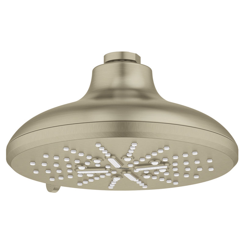 Massage Rain Shower Head, Brushed Nickel Infinity Finish