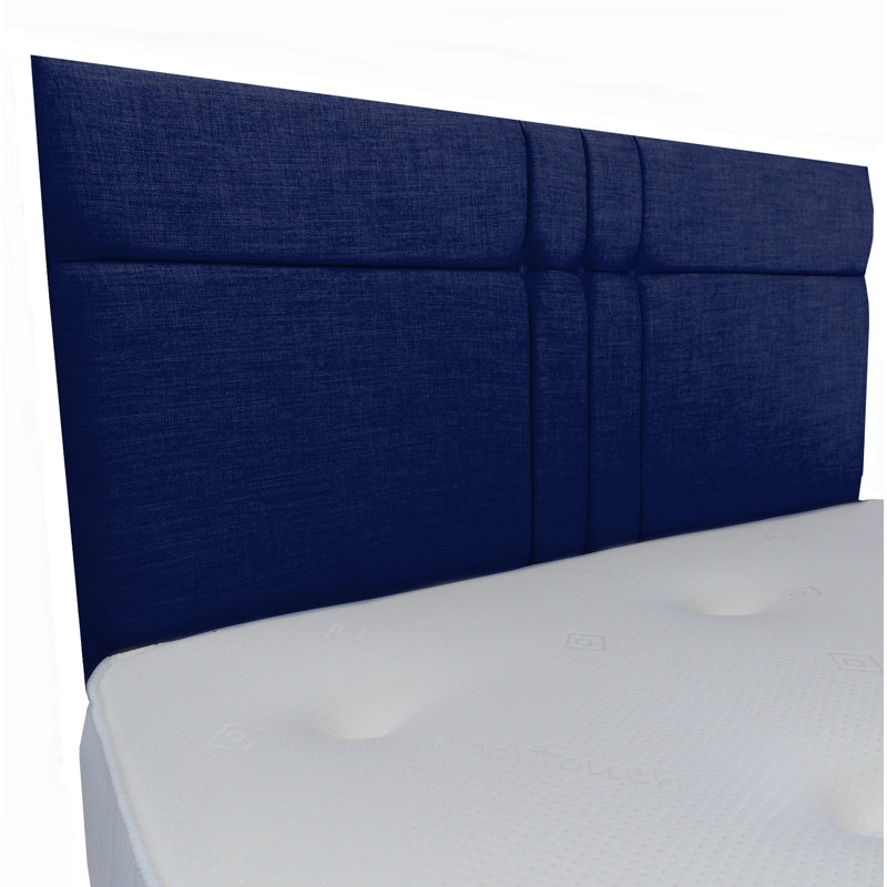 Finna Upholstered Headboard, Double (4'6), Midnight Blue