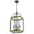 Ripon 4-Light Metal Chandelier with Wood Finish