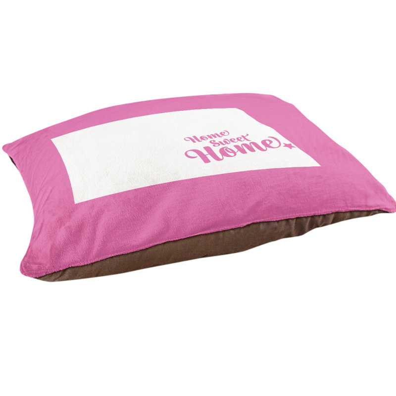 Coussin intérieur pour chien pour chien home fargo, Petit (l 28 po x P 18 po x H 6 po), Rose