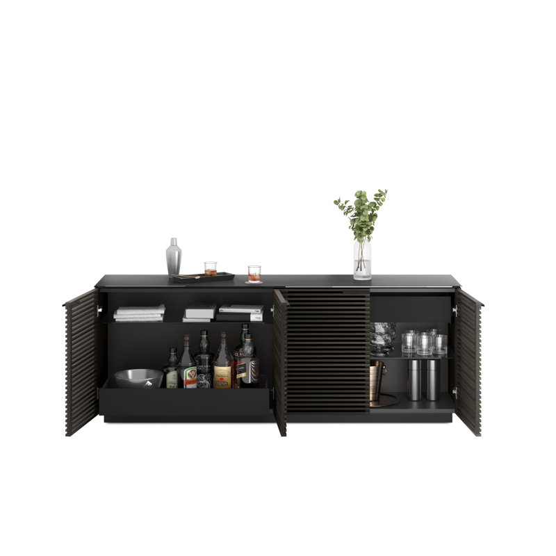 Corridor 79.25'' W Sideboard, Charcoal/Stained Ash