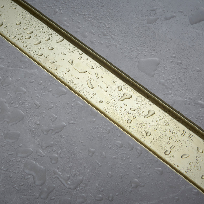 32'' Brushed Gold Stainless Steel Linear Shower Drain