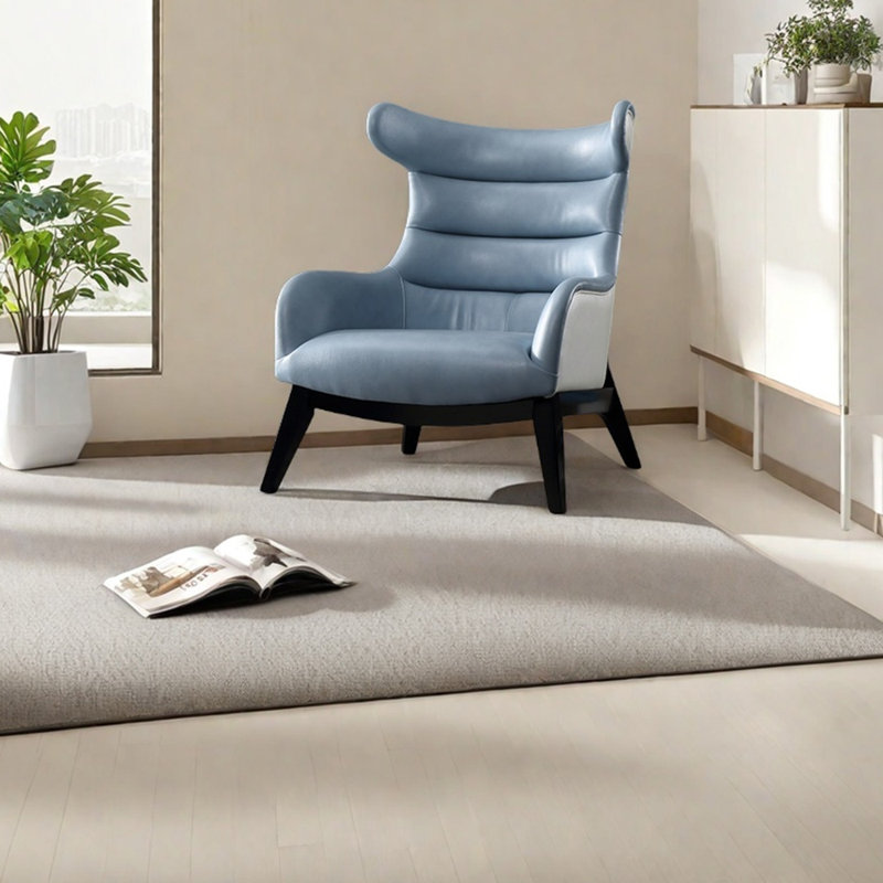 Méridienne moderne à dossier haut de luxe, Bleu royal