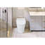 Compartiment de toilette intelligent avec buse autonettoyante, toilette compacte haut de gamme à double chasse 1 / 1,28 GPF, toilette sans réservoir avec capteur de pied, veilleuse blanche, commande à bouton, chasse d'eau en cas de panne de courant, fe