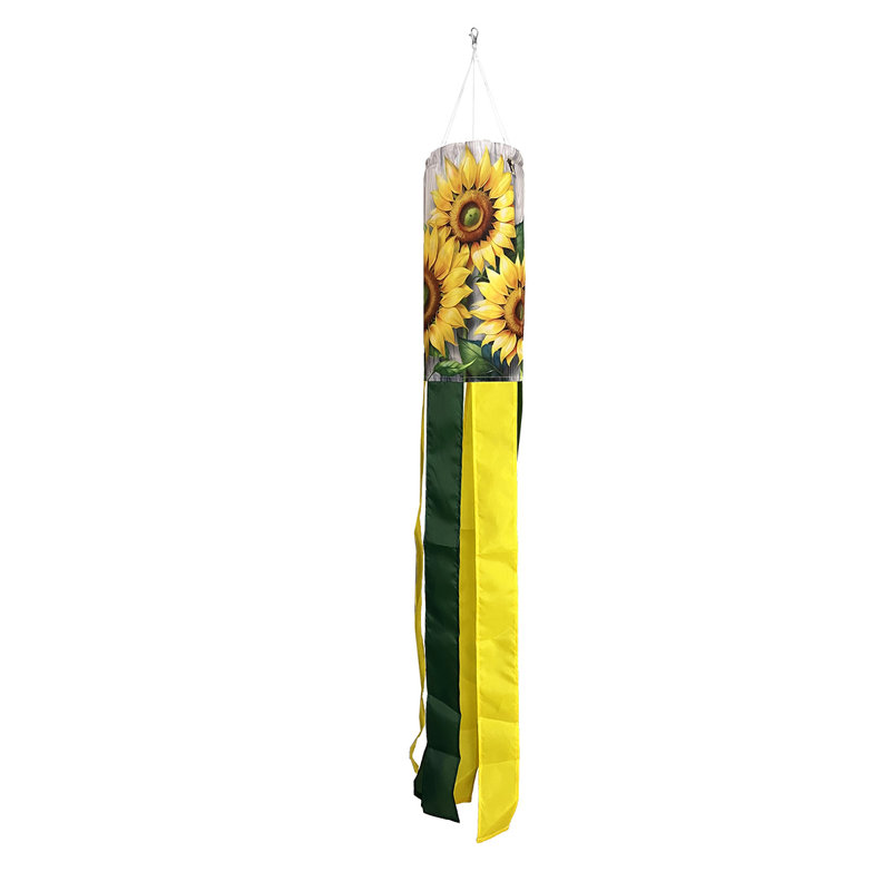 Manche à tournesol en duo, Été jaune/vert