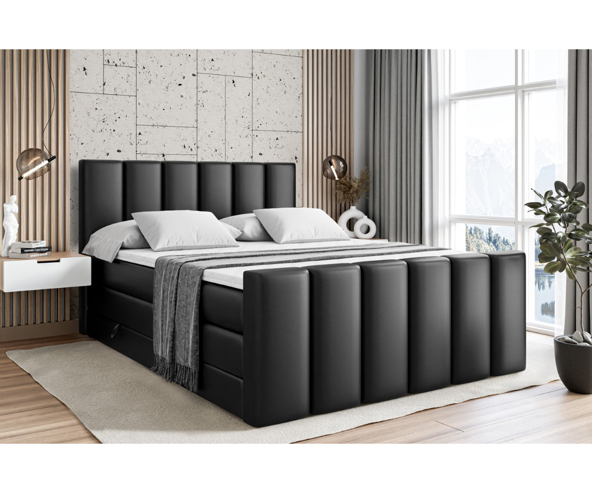 17 Stories Box spring bed with bed box and topper | Wayfair.ie