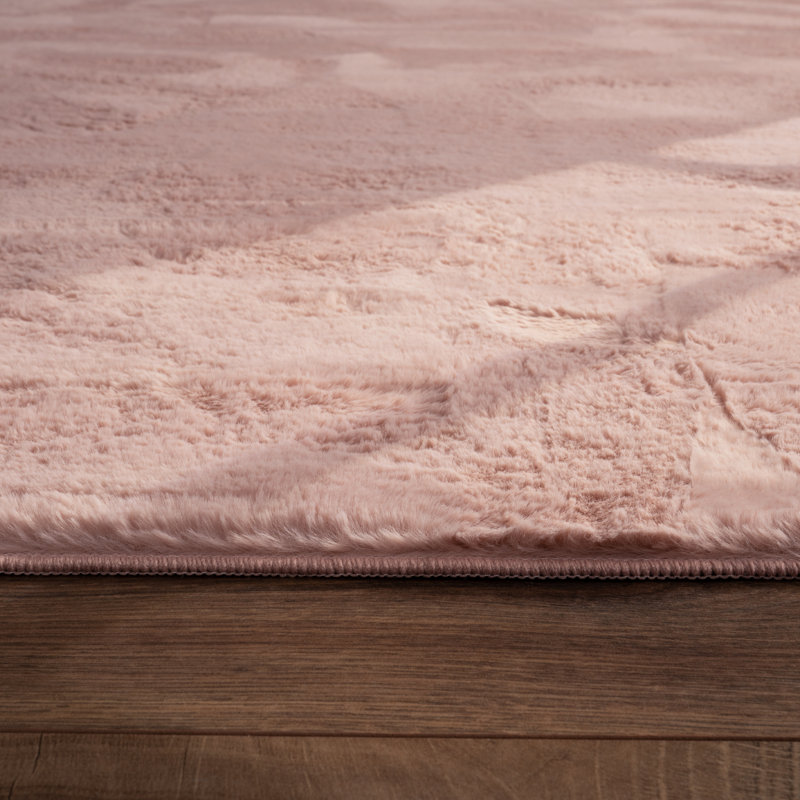Ananth Solid Colour Shag Area Rug, Rectangle 120cm x 170cm