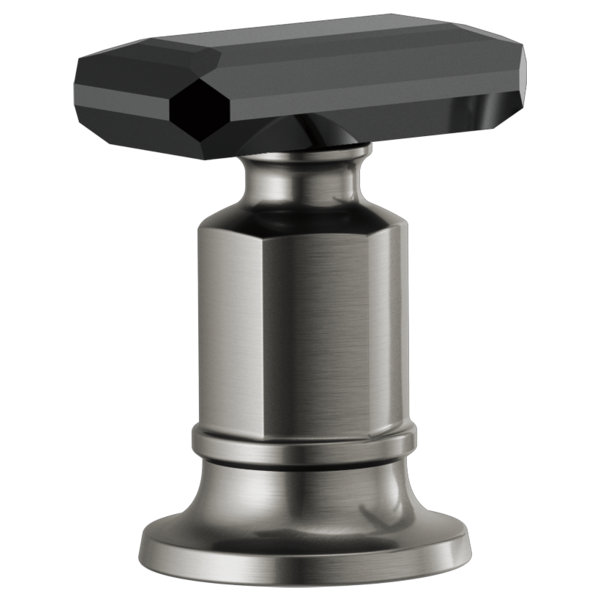 Invari® Roman Tub Faucet with Handshower, Luxe Steel, Knob