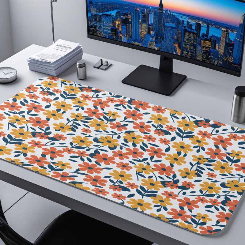 Polyester Desk Pad, 14.4x12.1