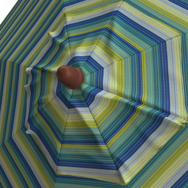 Parasols de marché 9 pi Jimerson, Sunbrella® bord de mer Séville rayé